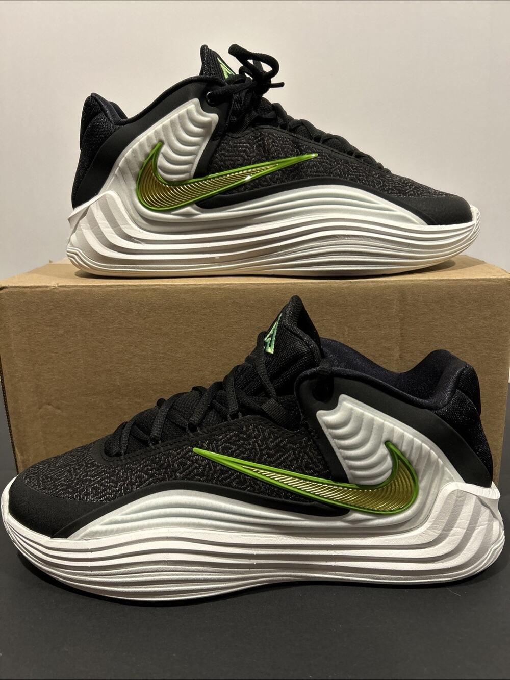 Nike Giannis Freak 7 "Double Take" Black/White/Green Low Top Men's HF3450 Sz 10